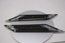 2008-2013 Cadillac Cts Lh Rh Side Fender Chrome Trim Molding Vents Pair Oem