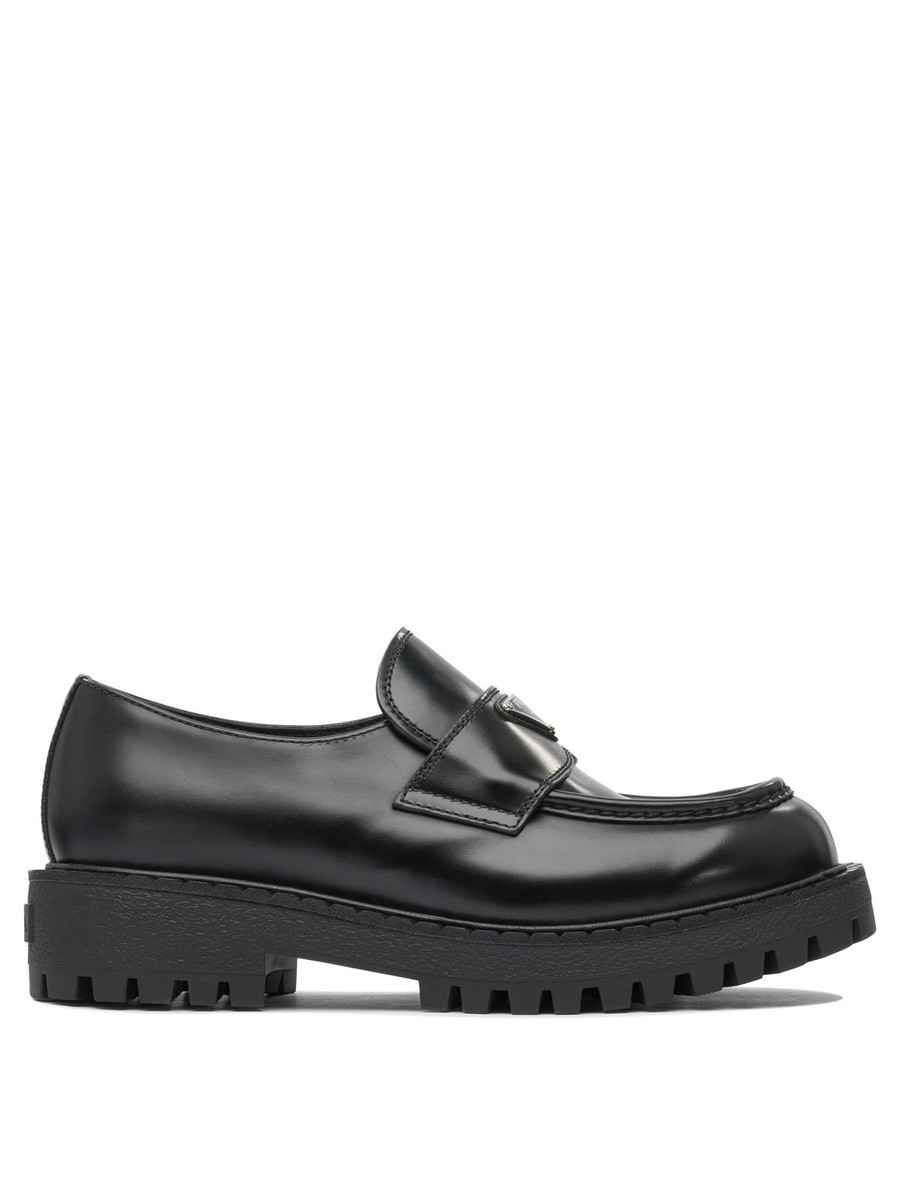 靴 archive prada leather enamel loafers PRADA 1999 Archive Vintage Leather Loafers - Etsy