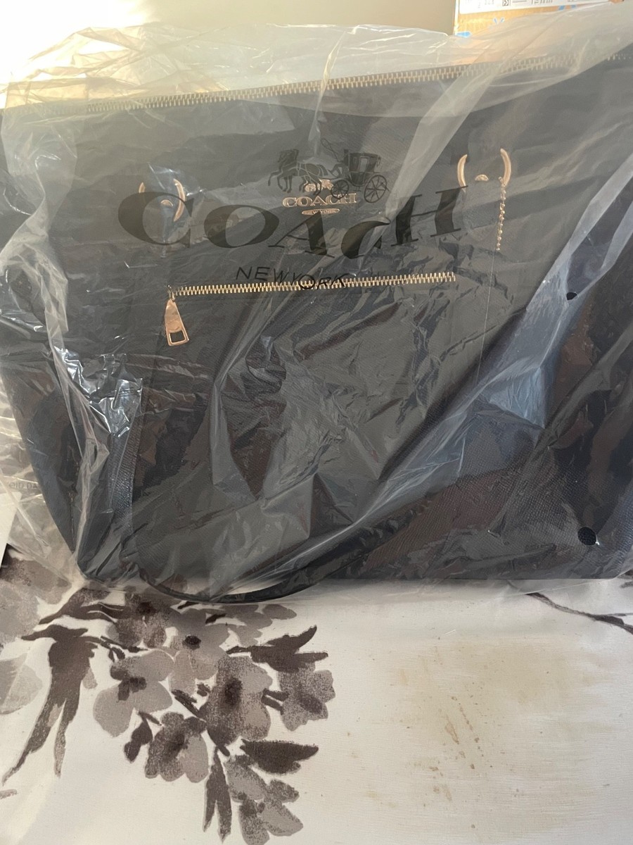 Coach Outline Signature Zip Tote, Large - IMBlack for sale online