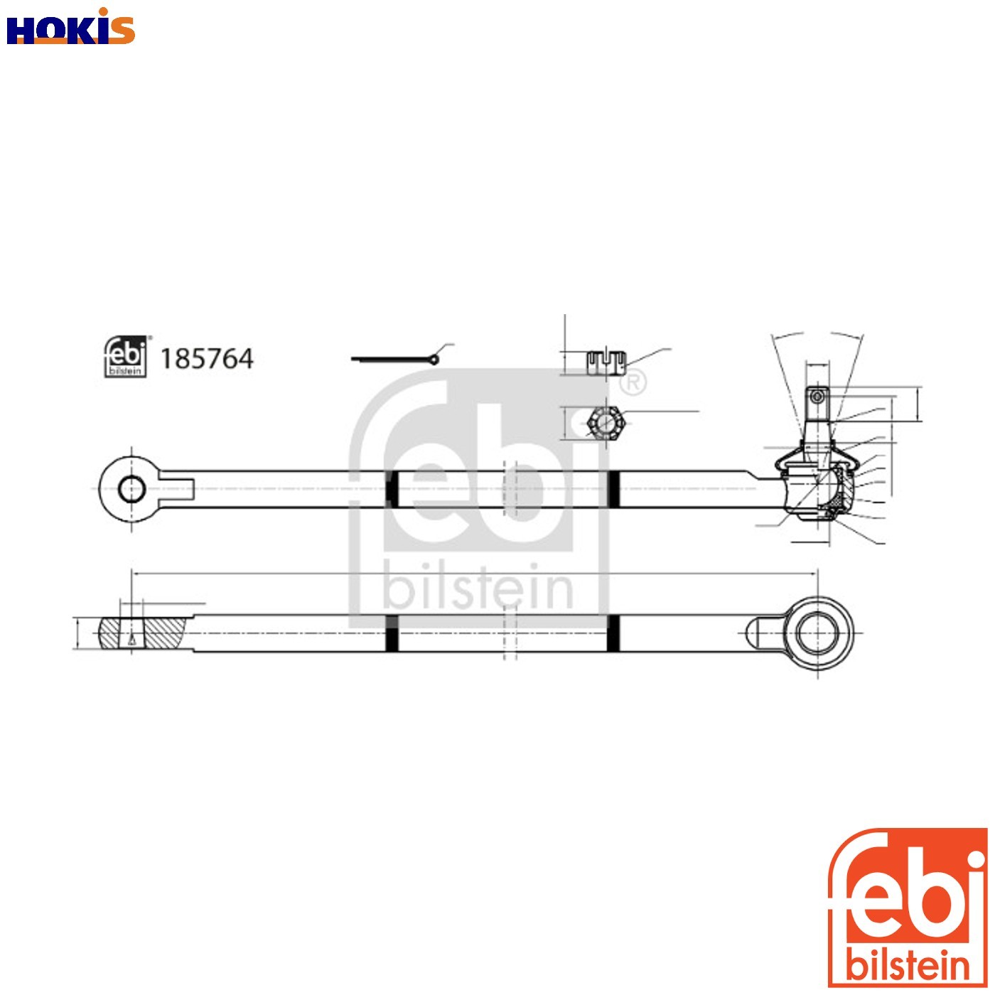 TIE ROD END 185764 FOR SUZUKI SAMURAI/Closed/Off-Road/Vehicle G13BA 1.3L 4cyl