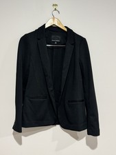 Banana Republic Long  Lean Women  s Long Blazer Notch Lapel Black 8