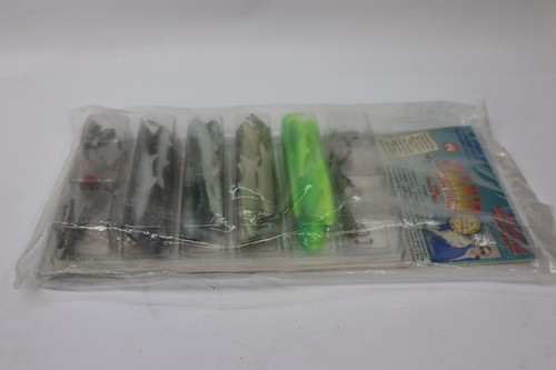 Vintage Banjo Weedless Minnow Bill Dance Banjo Bass Fishing System 110 pezzi kit NUOVO - Foto 4 di 6