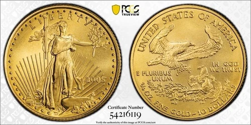2005 $10 1/4 oz Gold American Eagle PCGS MS 69 Gold Shield Graded on 12/16/2025!
