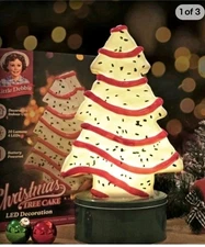 LITTLE DEBBIE Christmas Tree Cake Ceramic LED RARE ! 12” BNWT!! Limited 