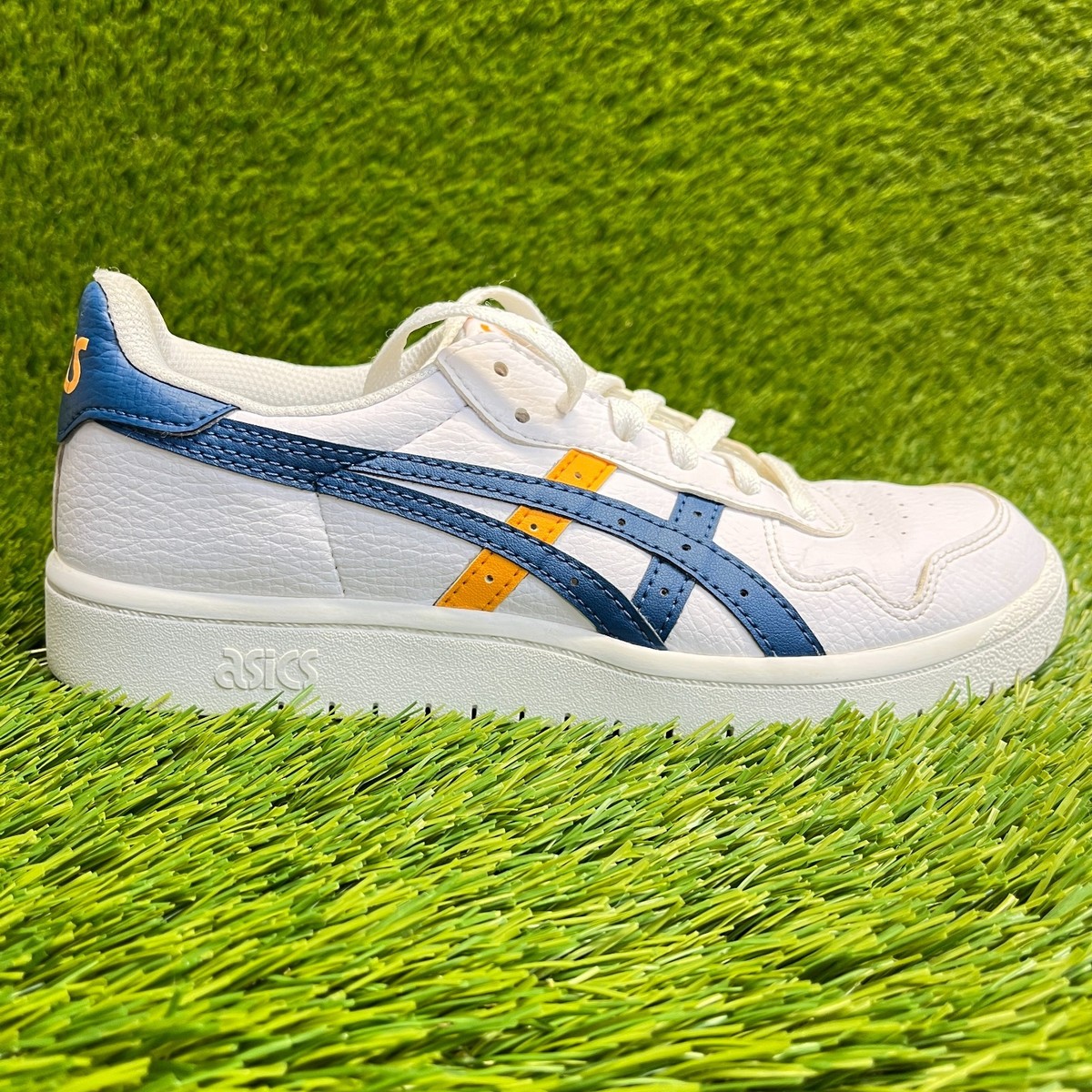 Asics Japan S Boys Size 5.5Y White Blue Athletic Walking  display picture 1