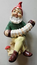 Vintage RARE Norcrest Gnome Accordion Mushroom HTF F-837