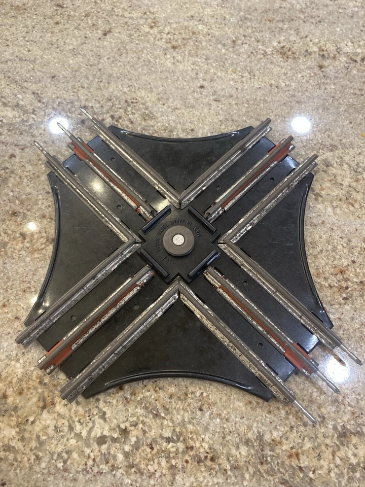 Vintage Sakai Railroad Crossing RR Model Trains 0 27 Gauge Original Box Japan - Image 2 of 2