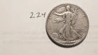 WALKING LIBERTY HALF DOLLAR, 1945-P, 90% SILVER,   224