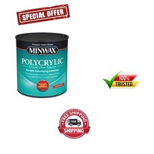 1 Quart Clear Polycrylic Water-Based Finish - Gloss Fast-Drying Protection