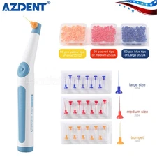 AZDENT Dental Endo Ultrasonic Activator Root Canal Sonic Irrigator+60Tip/150Tips