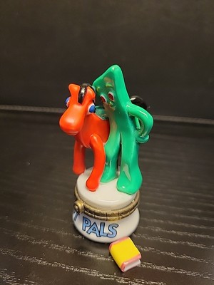 Gumby and Pokey with Book - Retrospect by Midwest of Cannon Falls Trinket Box