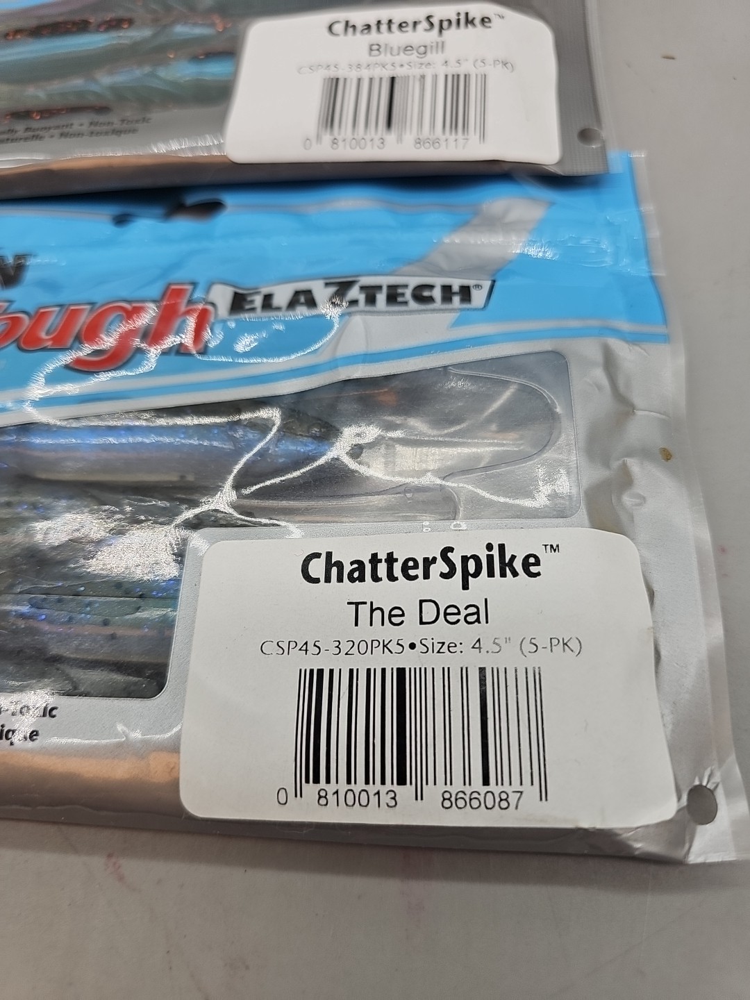 z-man zman chattershad 4.5" chatterbait jackhammer Bluegill The Deal Lot Of 3 - Image 2