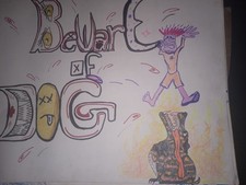 custom made handmade beware of dog signs funny