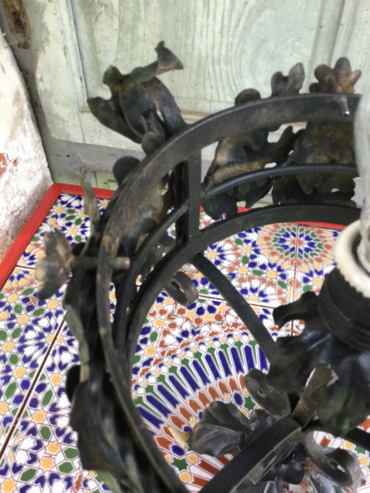 ANTICA LAMPADA FERRO BATTUTO - Immagine 4 di 4