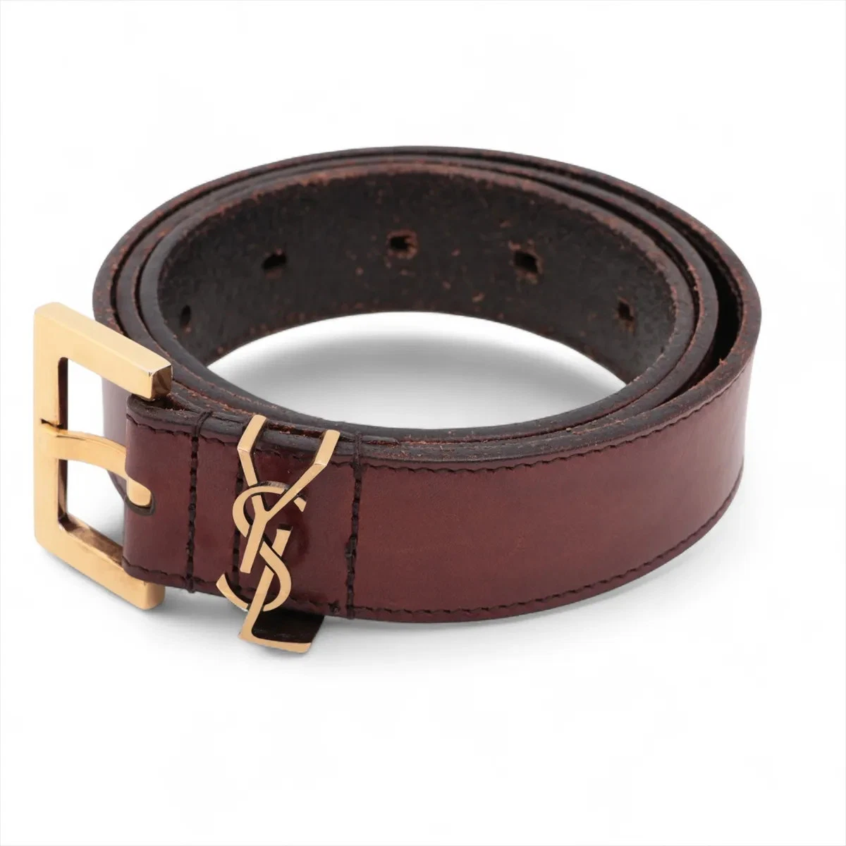 Saint Laurent Leather Brown Belts for Men for sale | eBay