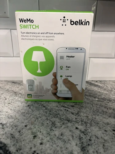 Belkin WeMo Wi-Fi Switch - White F7C027FC- New Android & IOS