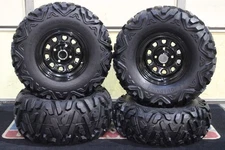 HONDA RANCHER 400 26" QUADKING ATV TIRE ITP BLACK ATV WHEEL KIT SRAD BIGGHORN