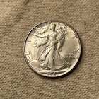 1947 WALKING LIBERTY HALF CHOICE AU BU HIGHER GRADE NO PROBLEM 90% SILVER