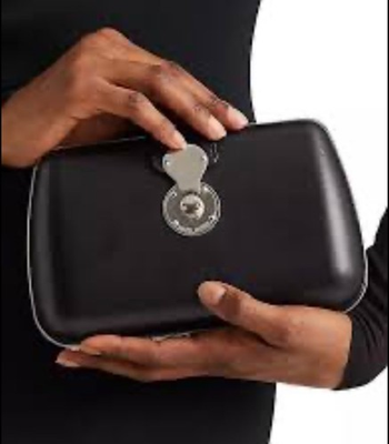 #ad #ad Ralph Lauren Collection Bag Clutch Box Clutch Black $2700 $699.00