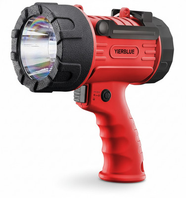 Rechargeable LED Spotlight 2000000 Lumen, IP67 Waterproof, Red Lens