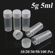 5g Plastic Jars Volume Sample Bottle 5ml Small Bottle Vial Storage Container
