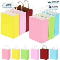 GeschenktüTen Papier 60 Stk. Bunt 21X15X8Cm FüR Partys Verpackungen
