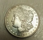 1886 Morgan Silver Dollar Blast White Lustrous Gem Bu++