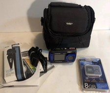 POLAROID CAMERA IE 090 18MP UNDERWATER BLUE DIGITAL CAMERA W/CORD, MANUAL, CASE