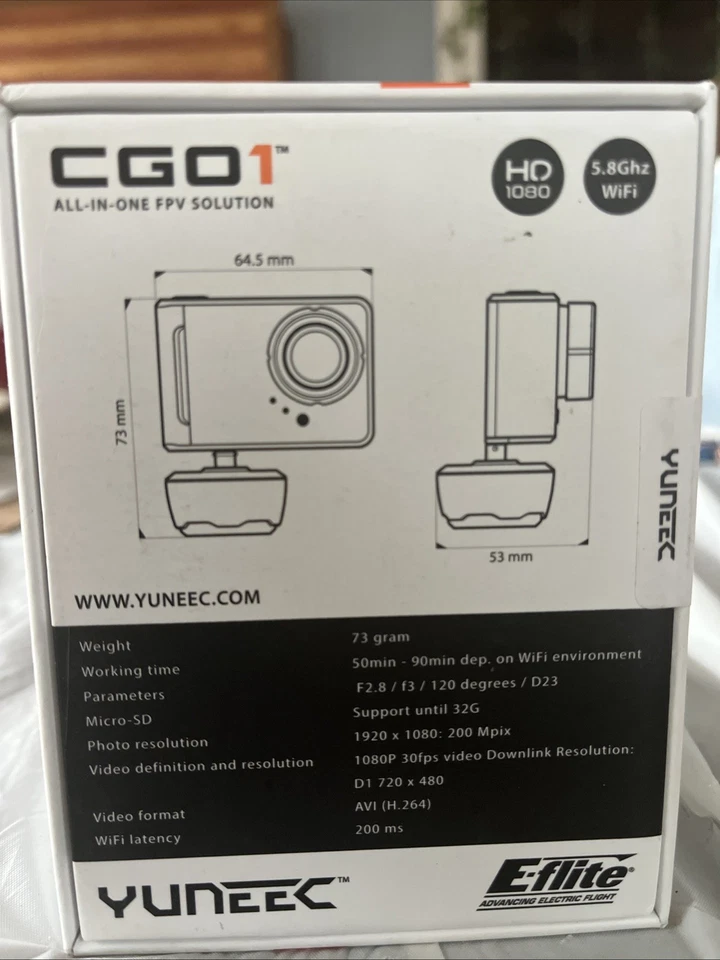 E-Flite EFLA900 Yuneec CGO1 Camera • - Image 2 of 4