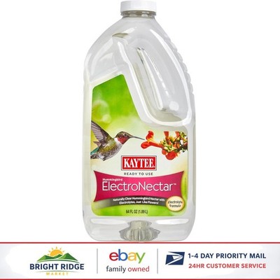 Hummingbird Nectar, 64 Ounces, Naturally Clear Liquid for Outdoor Feeders