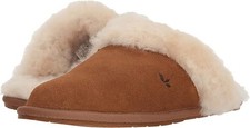Koolaburra by UGG Women's Milo Slip On Slipper, Chestnut Size 8 Shearling