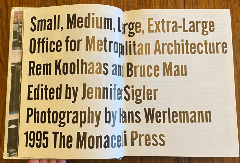 S, M, L, XL by O.M.A, Rem Koolhaas, & Bruce Mau Hardcover Book 2nd Edition 1998 - Image 4 of 4