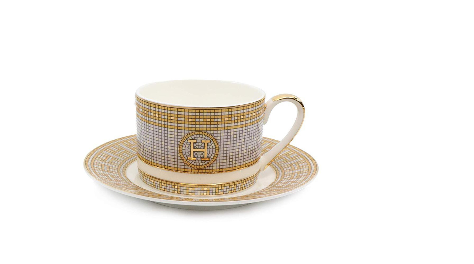 Imperial  Porcelain 16-pc 'Mosaic' Dinner Set, Luxury Bone China Service for 4