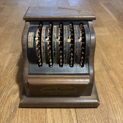 #ad Vintage Antique Adding Machine Little Giant Kel San Mfg $59.99