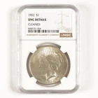 1922 Peace Dollar $1 UNC Details NGC 31337