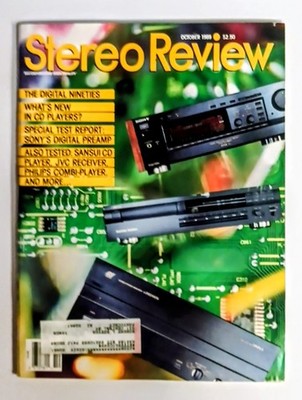 Vintage Stereo Review Magazine October 1989 Digital Nineties Hi-Fi CD Players 