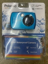 POLAROID Waterproof 18MP Digital Portable Handheld Action Camera - Teal 4x Zoom