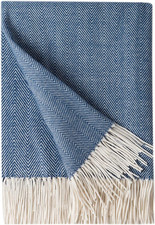 BOURINA Herringbone Sofa Throw Blanket Faux Cashmere Lightweight Soft Cozy Couch