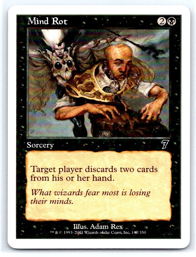 Mind Rot 147 Common 7th Edition Magic: The Gathering Lightly Played