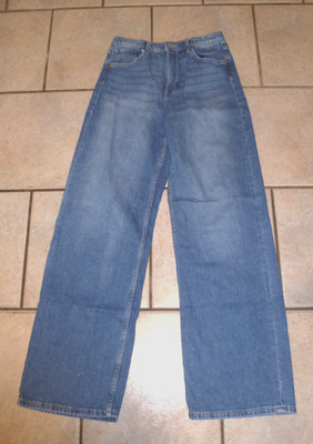 Mäd. Jeans H&M  Gr. 170 Wide Leg, Adjustable Waist, High Waist