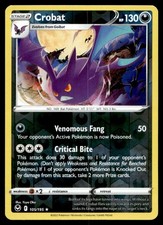 Carta Pokemon Crobat 105/195 Tempesta Argento Rara 130 HP Rev Holo Near Mint C10