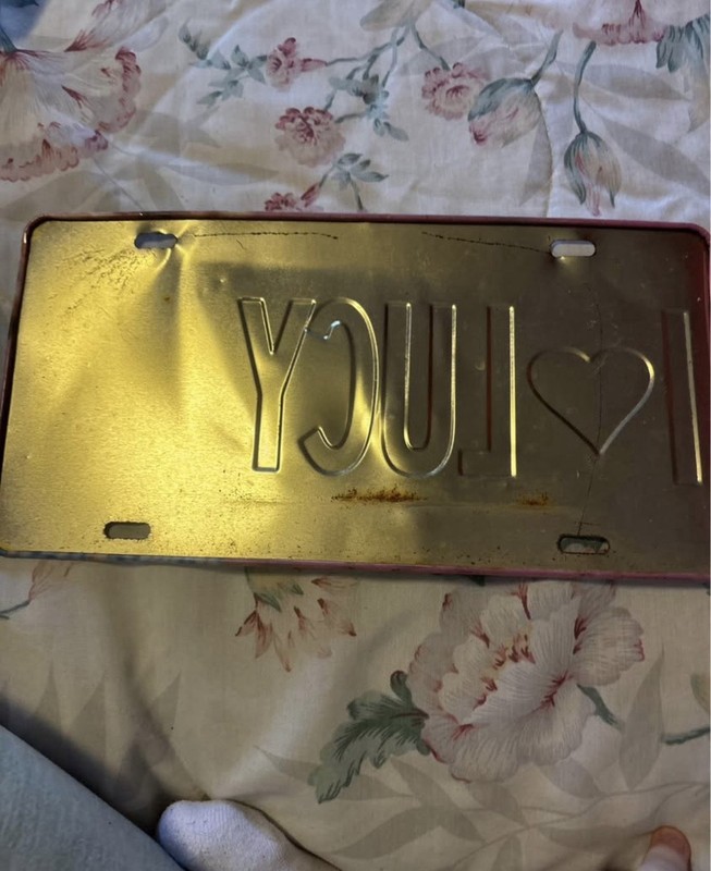 I Love Lucy America's Favorite Redhead Novelty License Plate Sign
