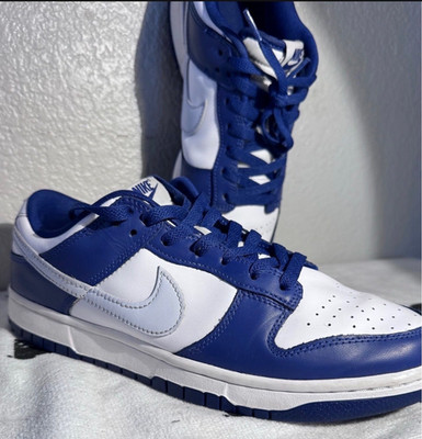 Nike Dunk Low Retro Men's Deep Royal Blue/White/Football Grey. Size 9 (US).