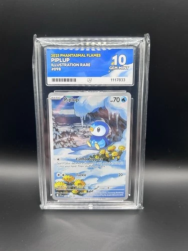 Pokémon TCG Piplup Illustration Rare 098/094 ACE 10 Phantasmal Flames