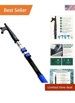 #ad #ad 12 Ft Telescoping Boat Hook Floats Scratch Resistant Sturdy Design Durable $49.99