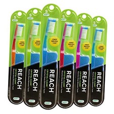 Crystal Clean Toothbrush 1 Count, Pack of 6 1 Count Pack of 6 Soft Bristles