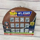 Funko Bitty Pop! NFL Stars Collector Set of 12 Figures Mahomes, Jackson +