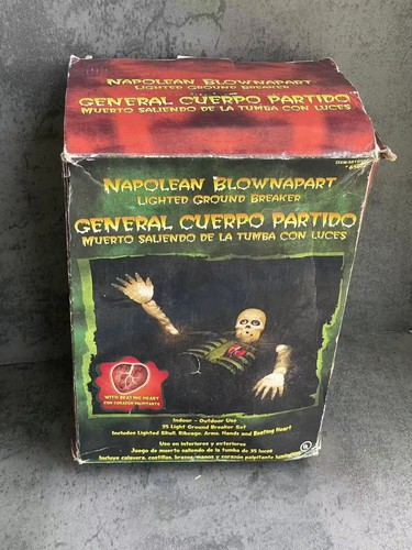 Vintage Halloween Napolean Blownapart light up skeleton yard decor Tested/Works - Picture 2 of 7
