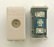 BTICINO TEKNE 13962D PRESA TV COASSIALE DA MURO DI DERIVAZIONE ANTENNA Ø 9,5 MM