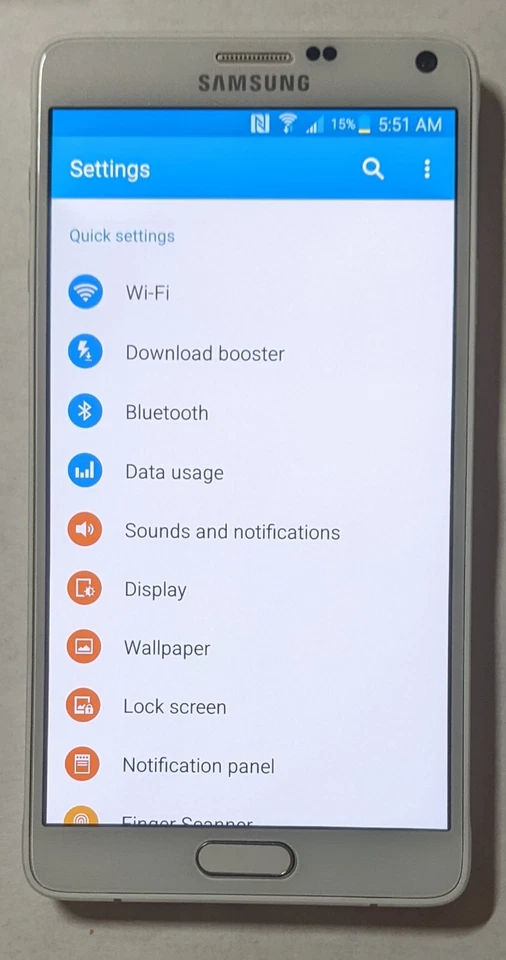 Samsung Galaxy Note 4 SM-N910 32GB AT&T T-mobile Smartphone White Excellent A+ - Image 4 of 4